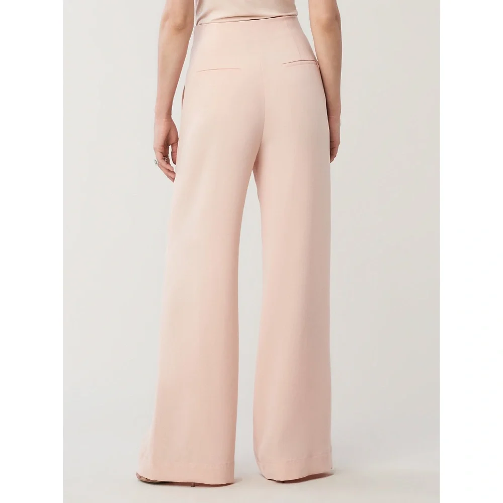 Diane Von Furstenberg Blush Pink Wide-Leg Pants - Picture 5 of 8